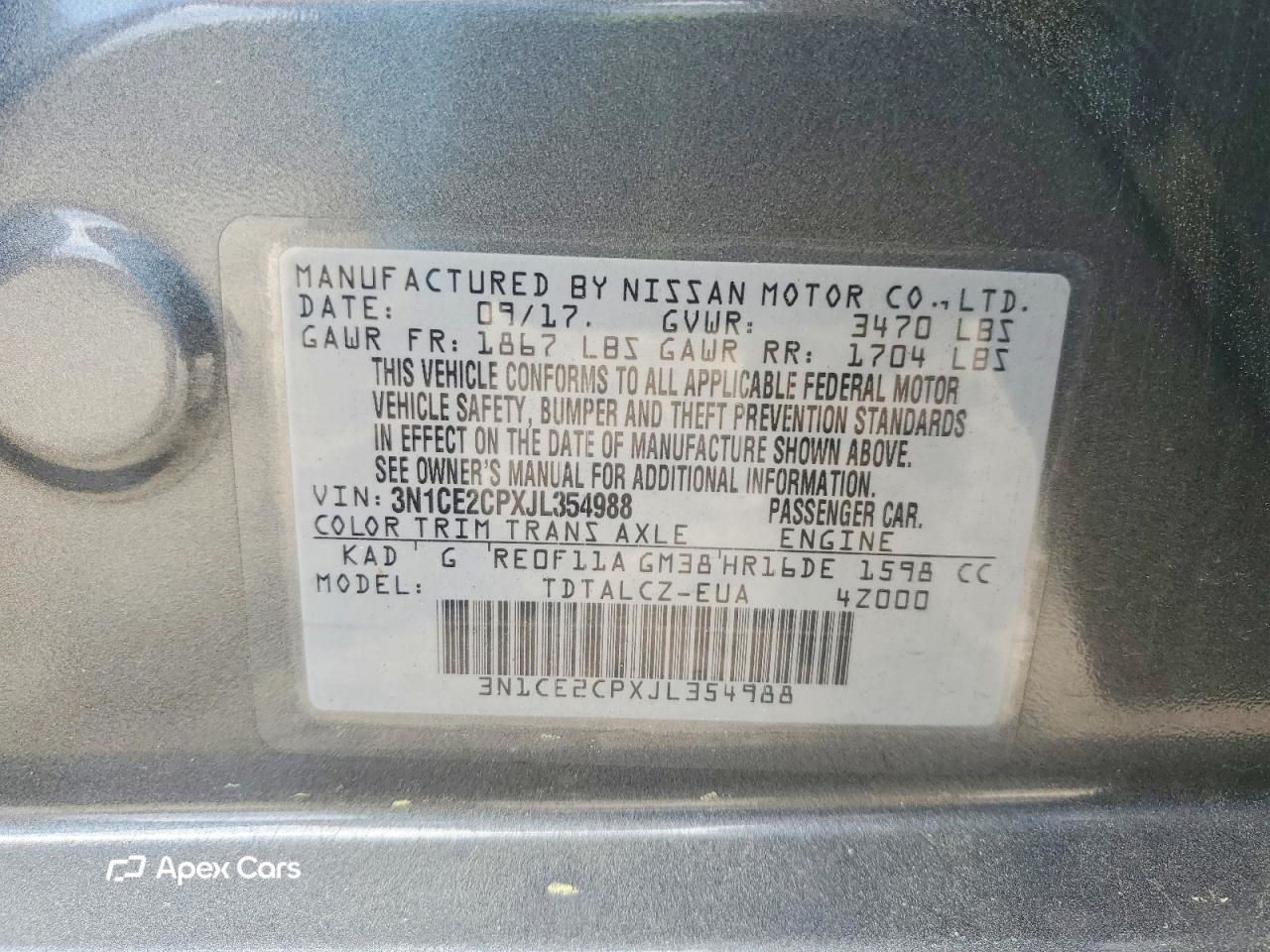 Nissan Versa 2018
