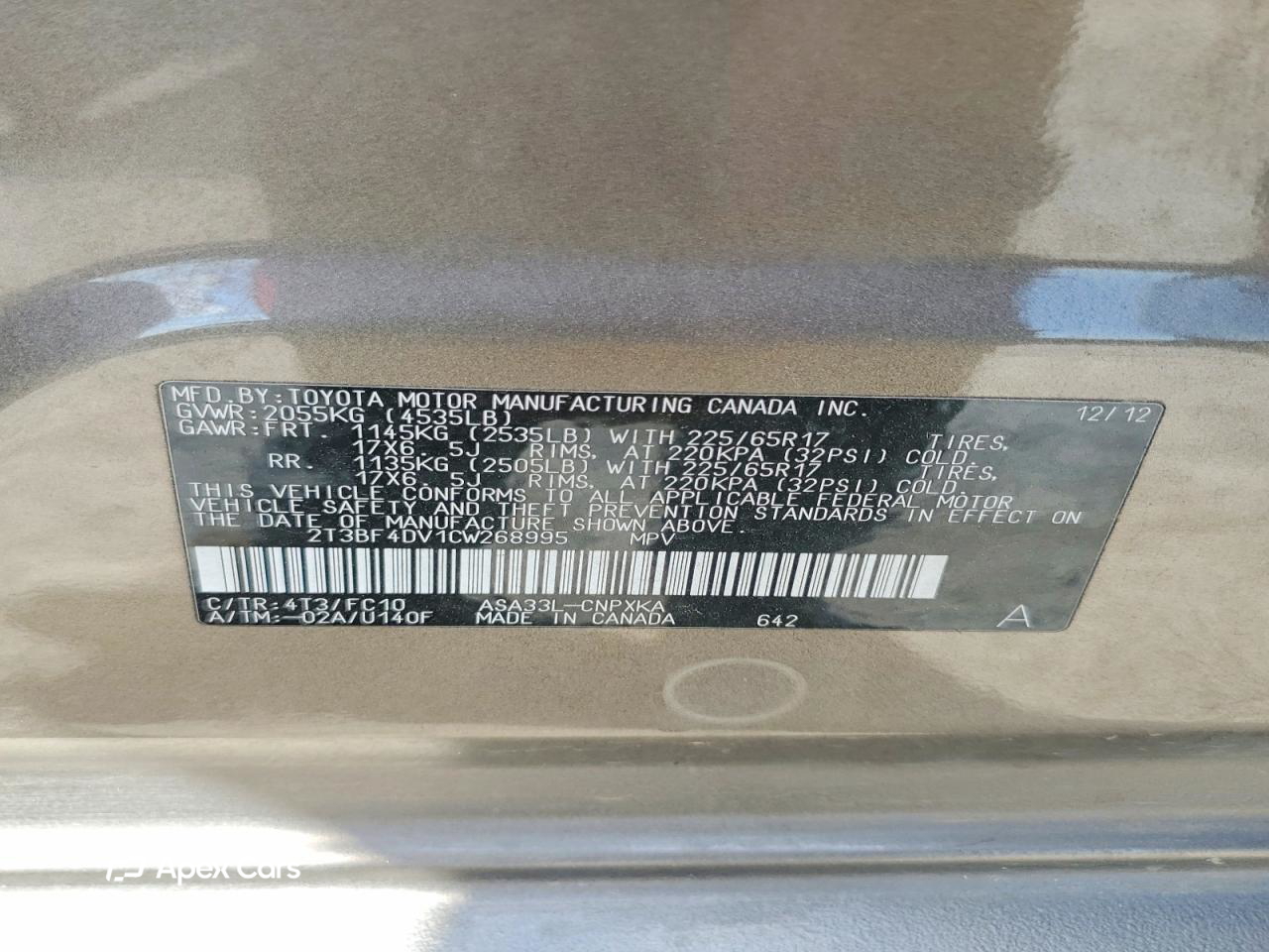 Toyota RAV 4 2012