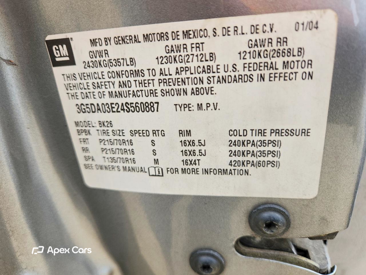 Buick Rendezvous 2004