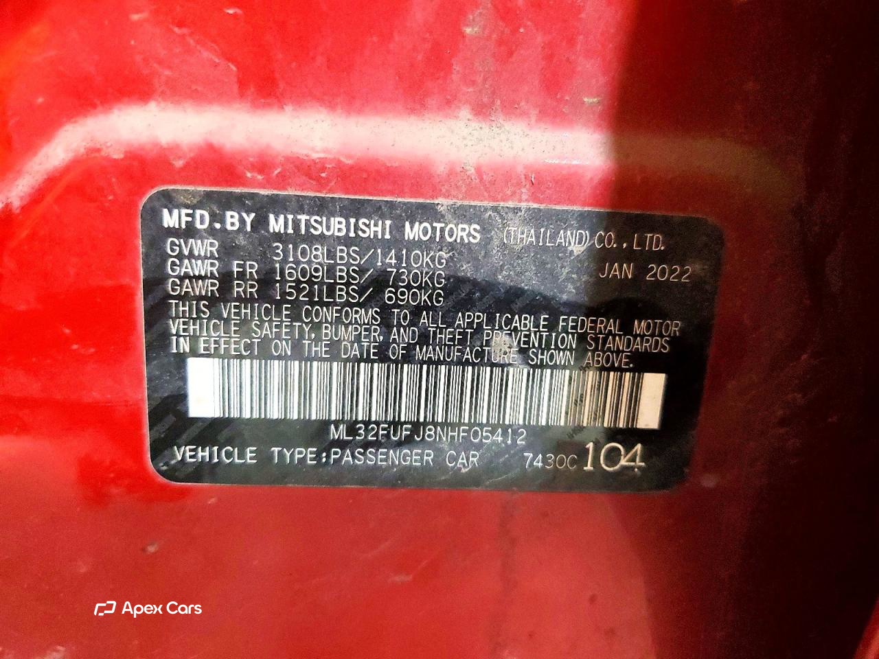 Mitsubishi Mirage 2022