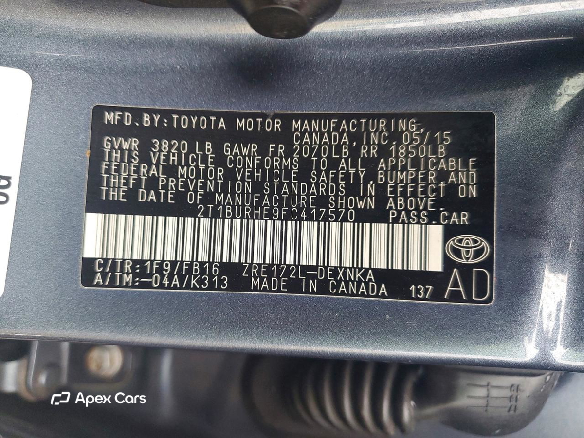 Toyota Corolla 2015