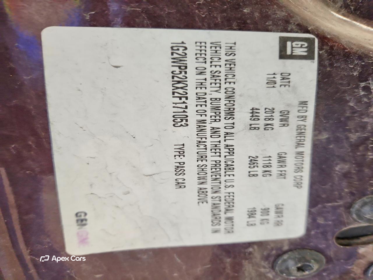 Pontiac Grand Prix 2002