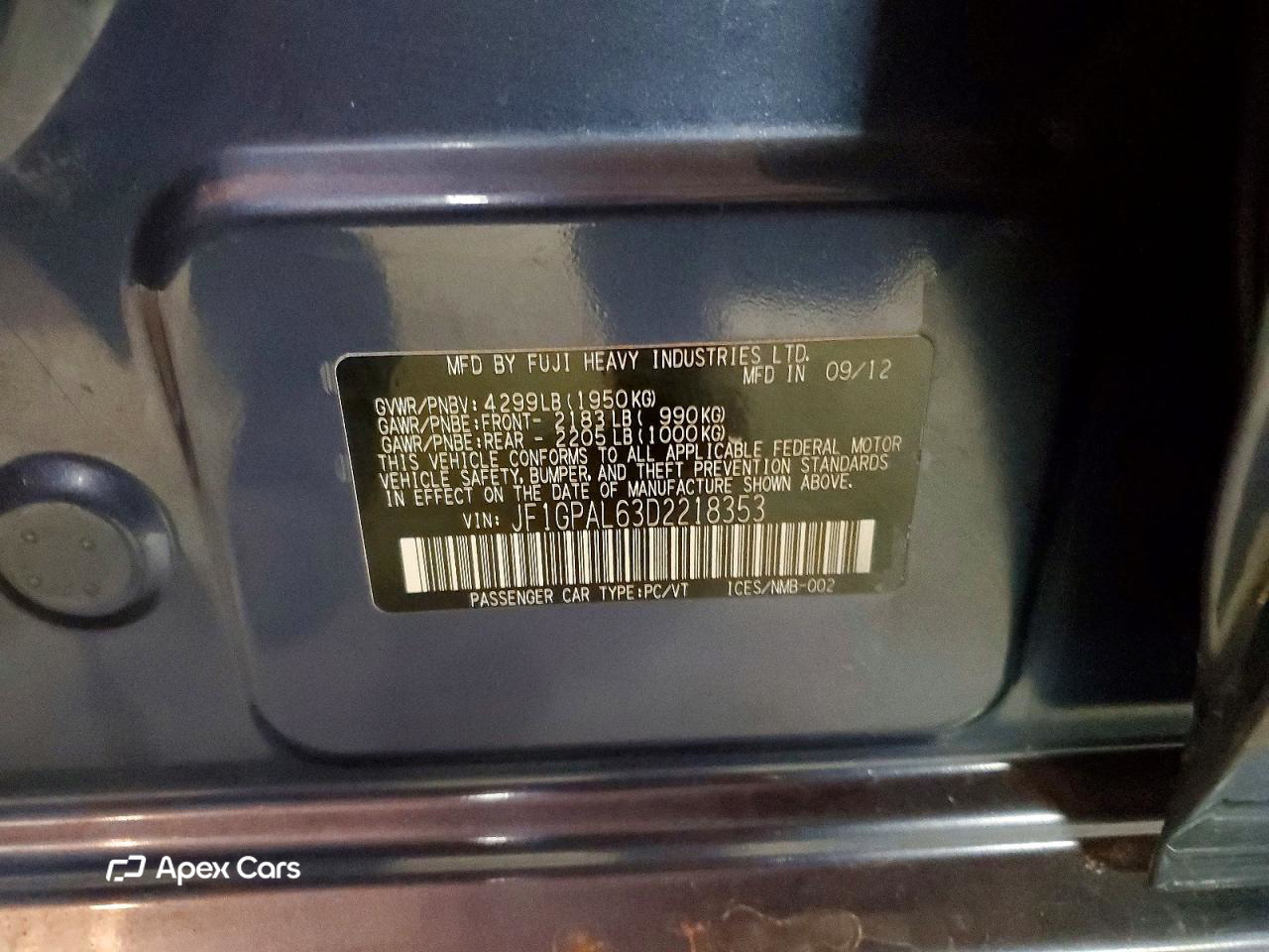 Subaru Impreza 2013