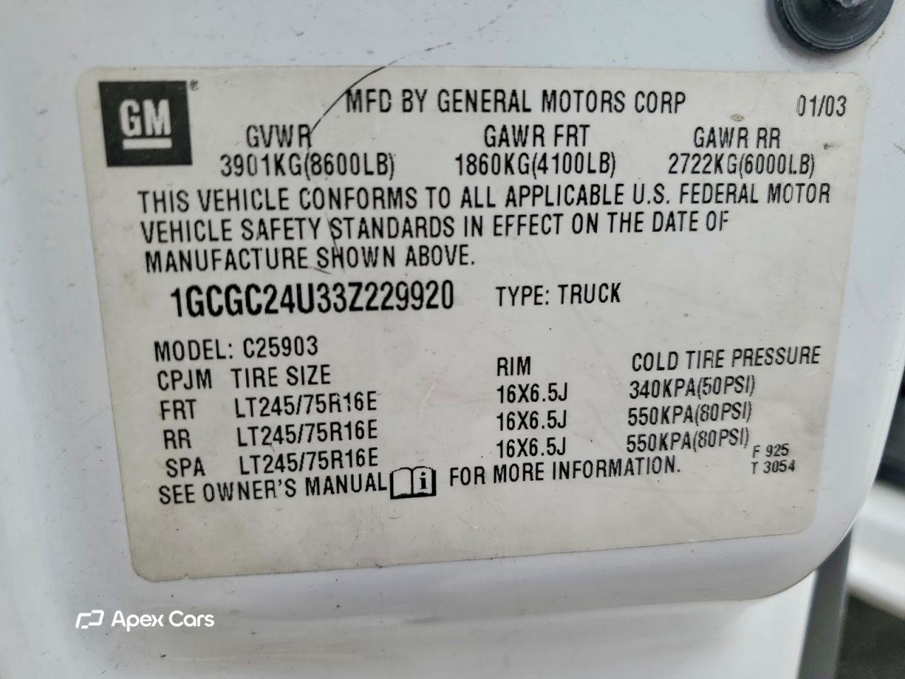Chevrolet Silverado 2003