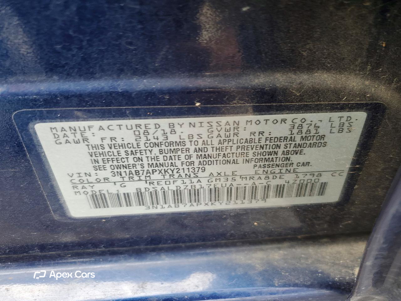 Nissan Sentra 2019