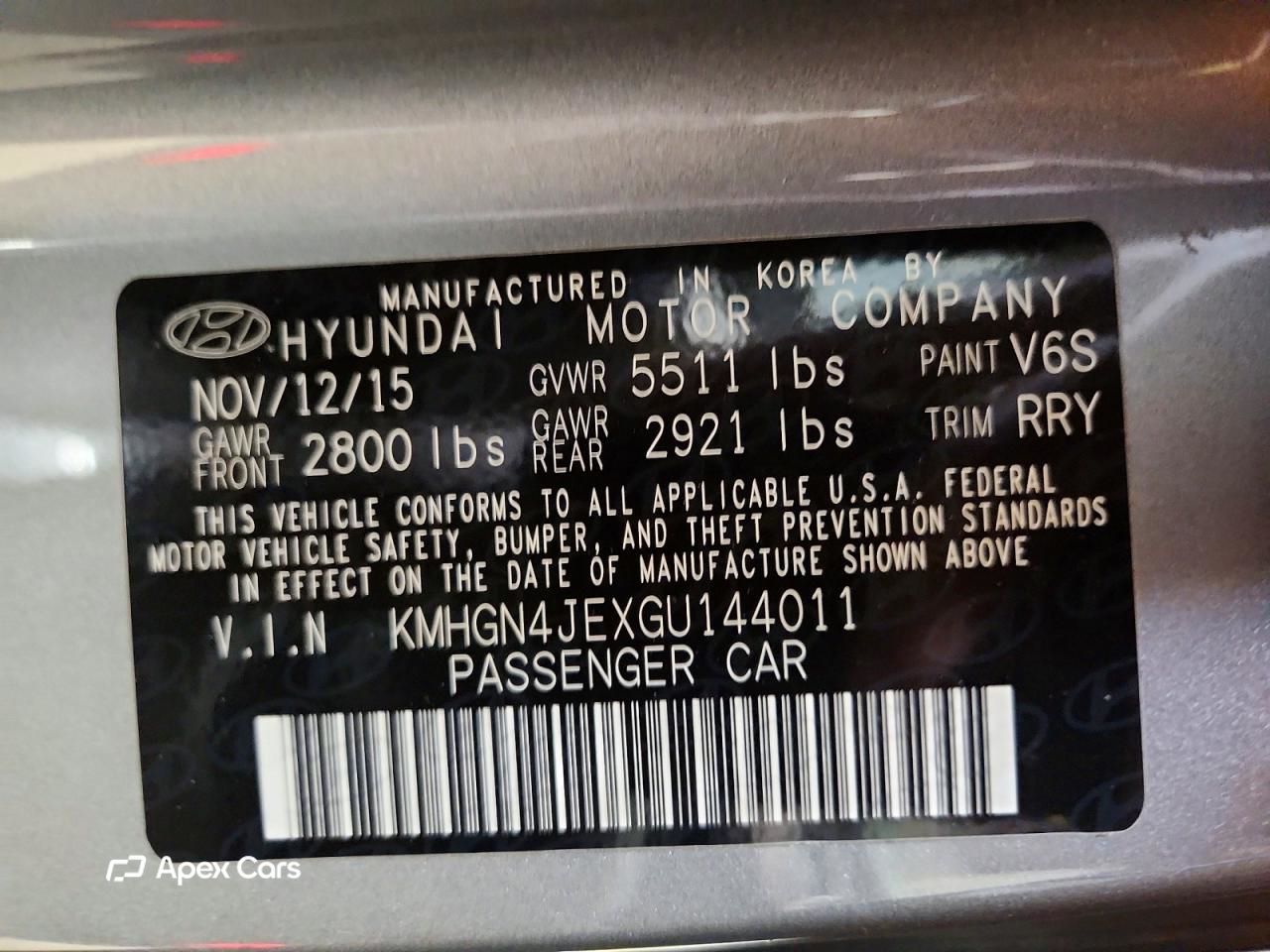 Hyundai Genesis 2016