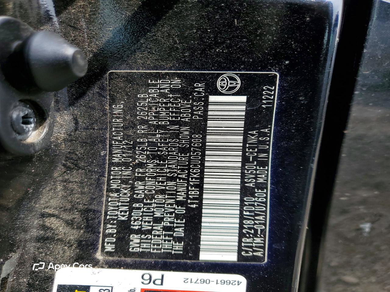 Toyota Camry 2012