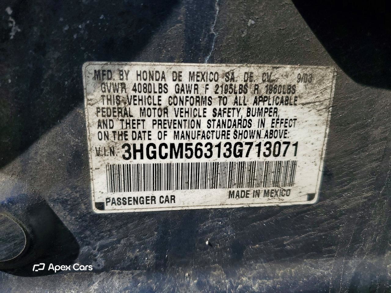 Honda Accord 2003