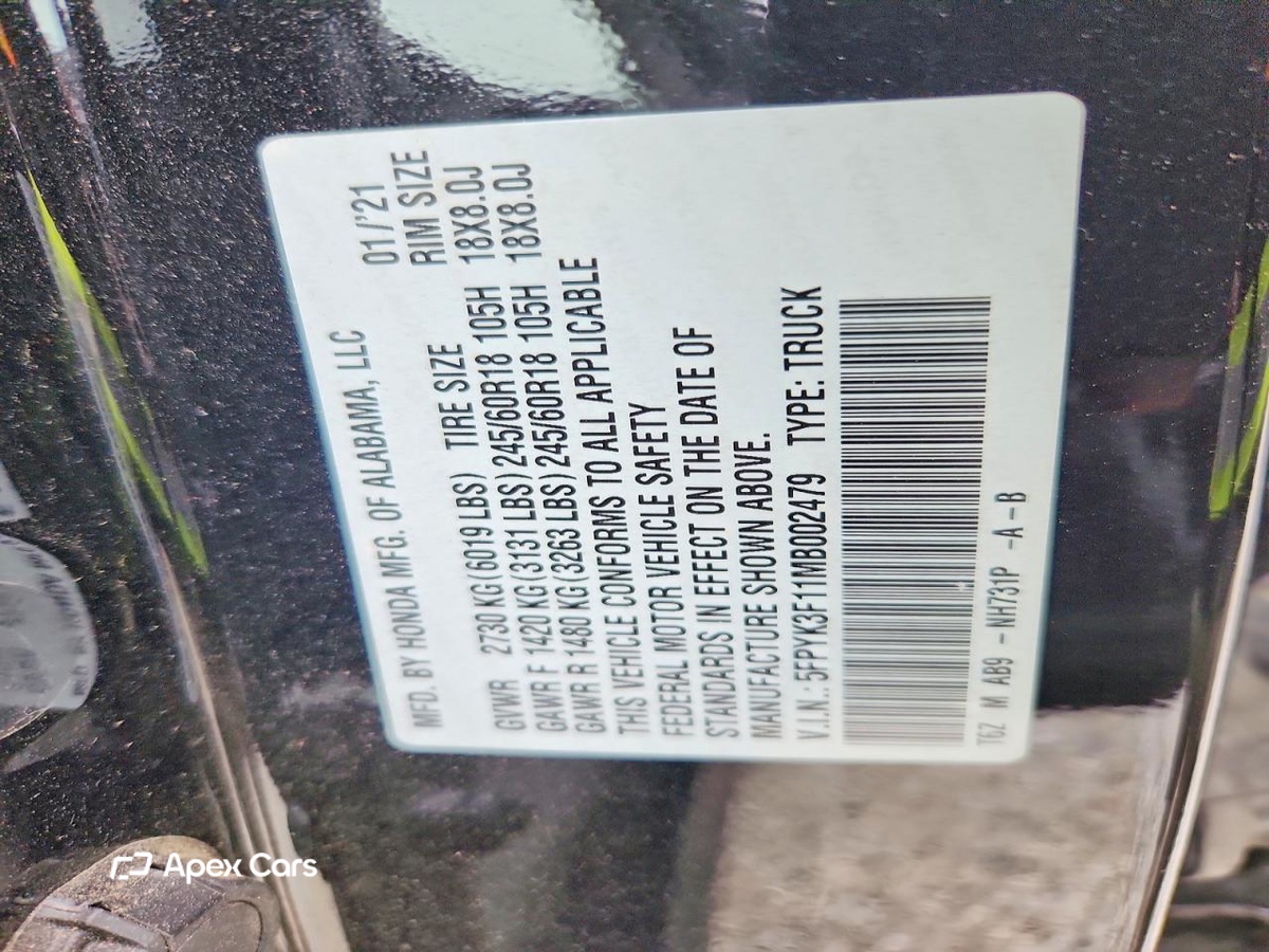 Honda Ridgeline 2021