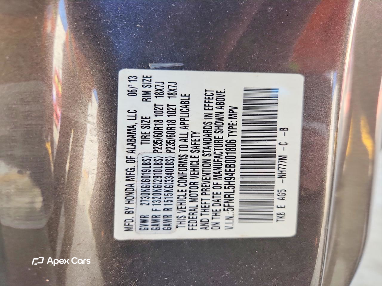 Honda Odyssey 2014