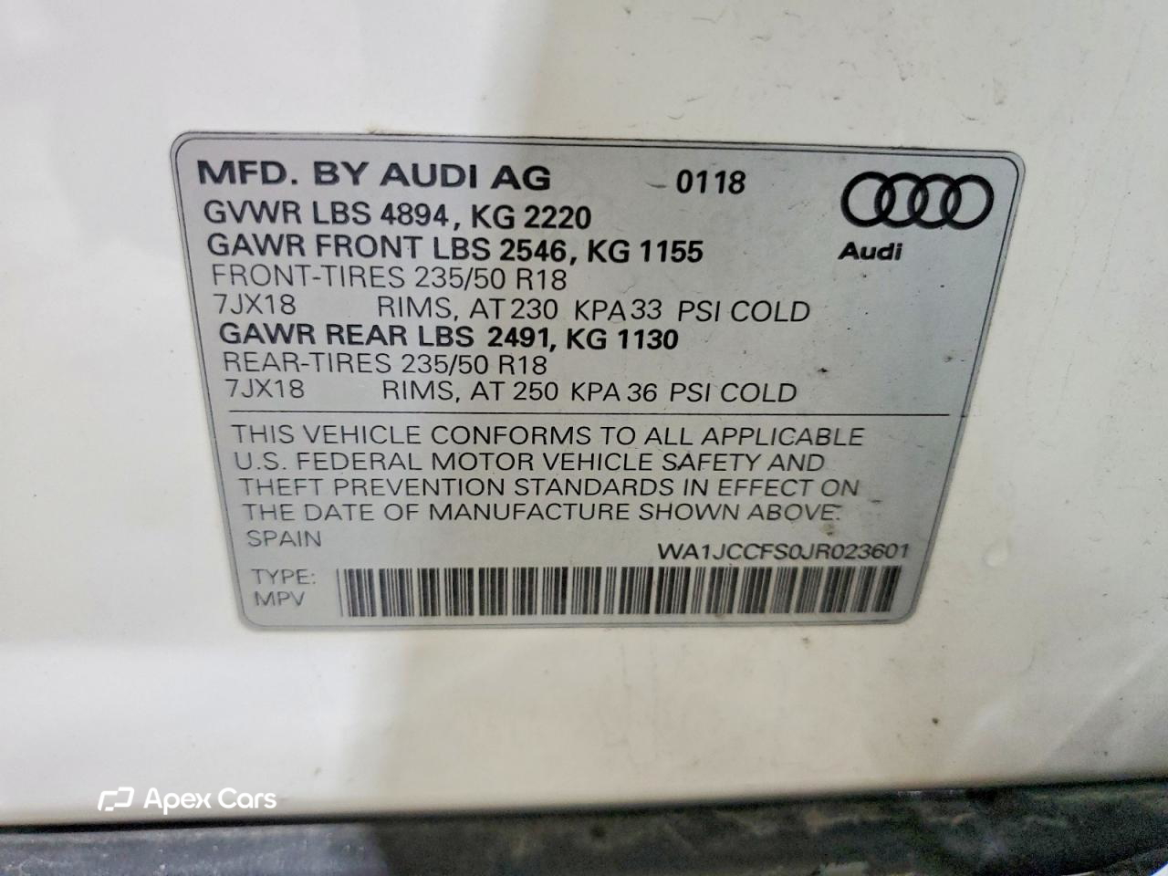 Audi Q3 2018