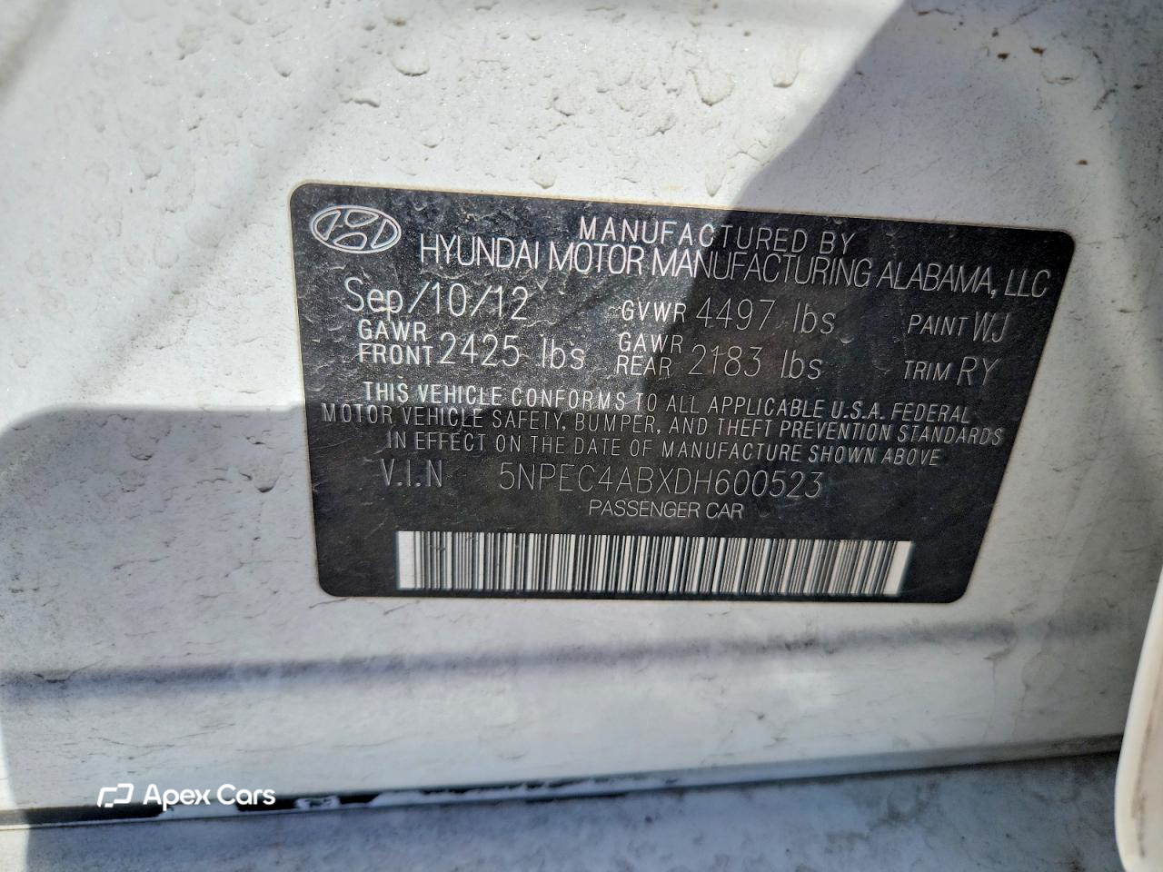 Hyundai Sonata 2013
