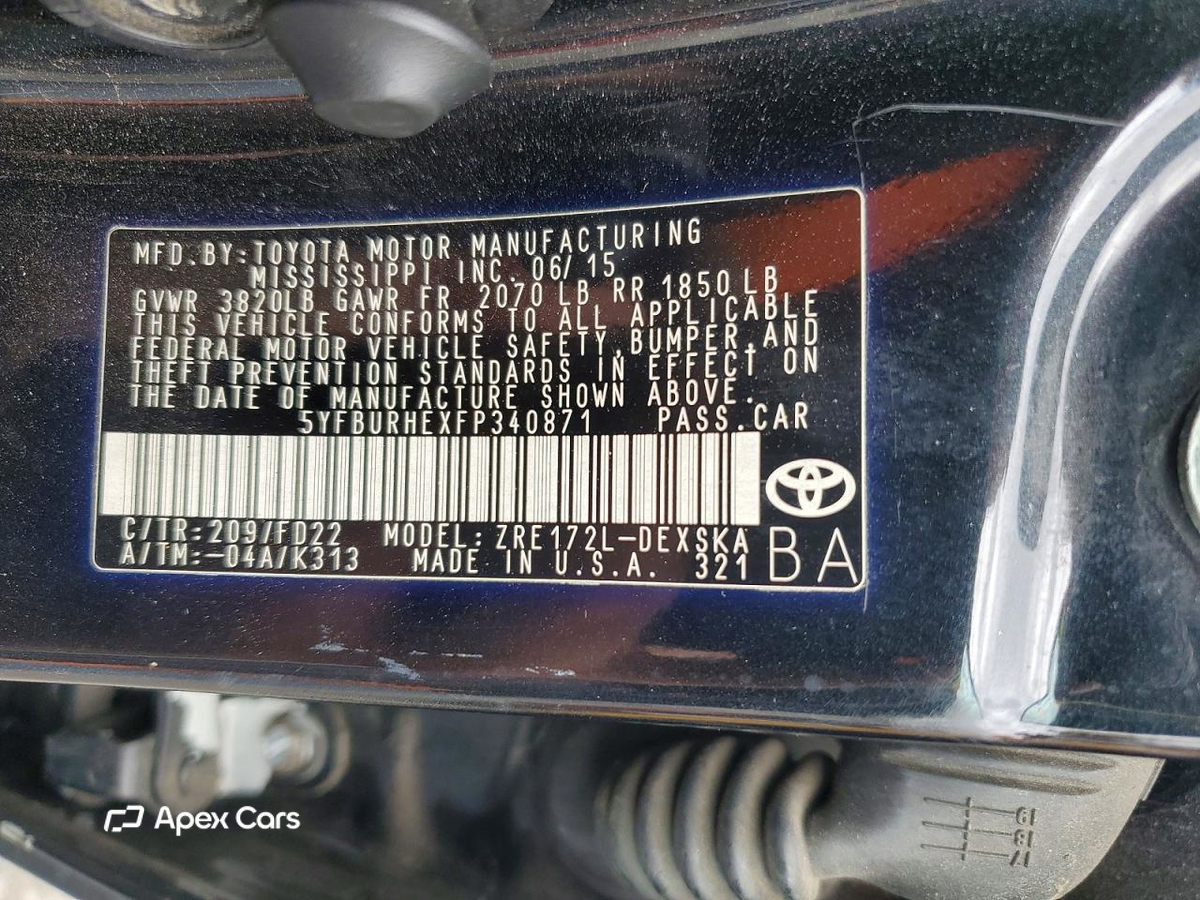 Toyota Corolla 2015