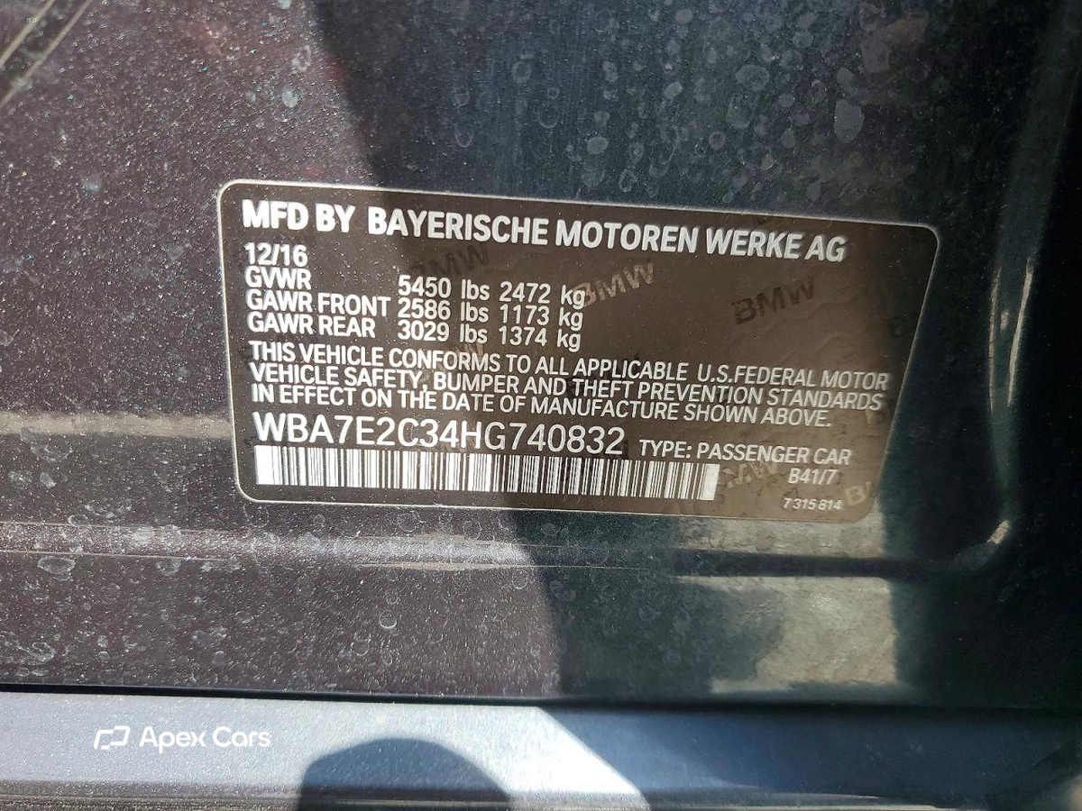 BMW Series 7 2017