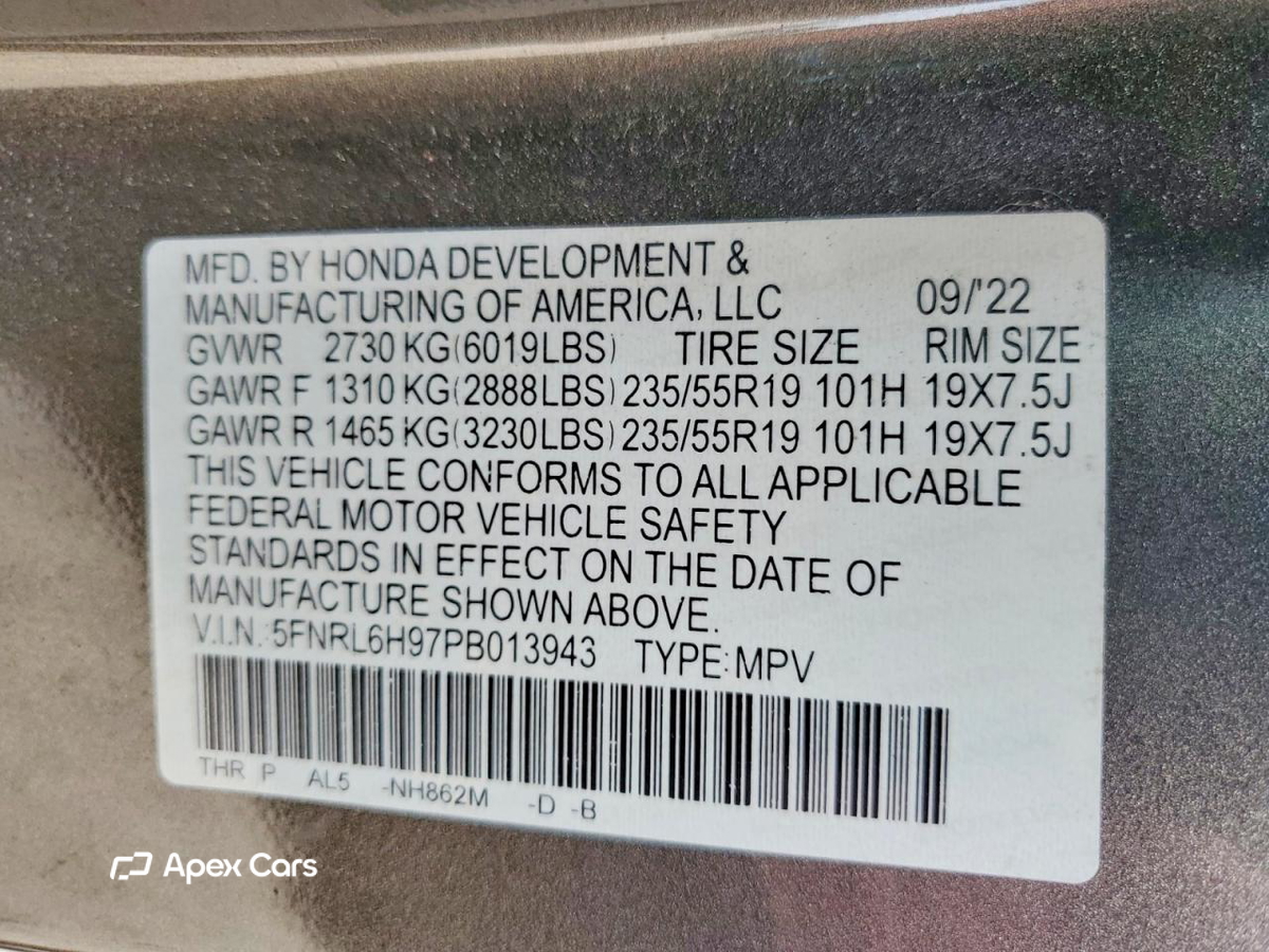 Honda Odyssey 2023