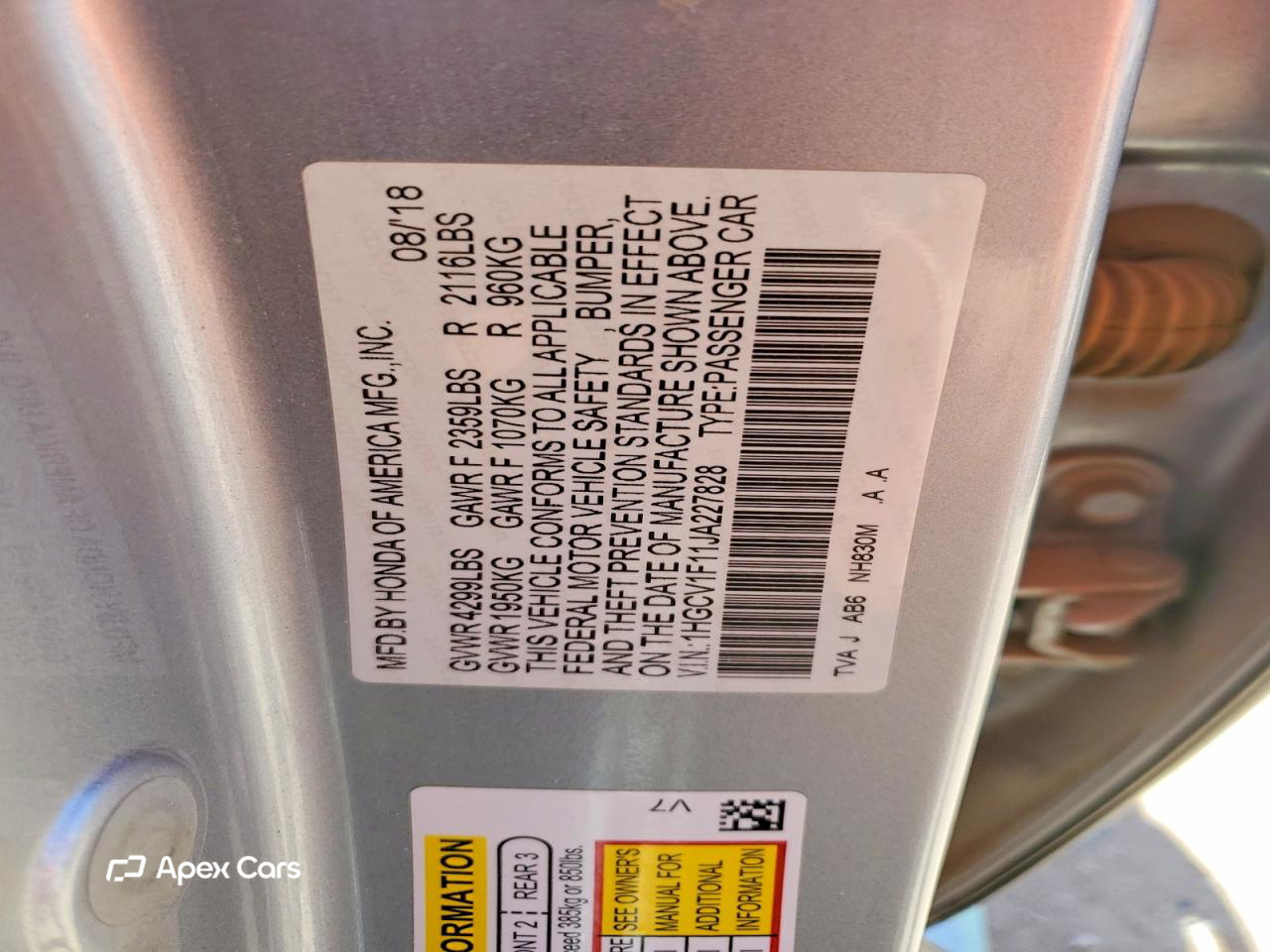Honda Accord 2018