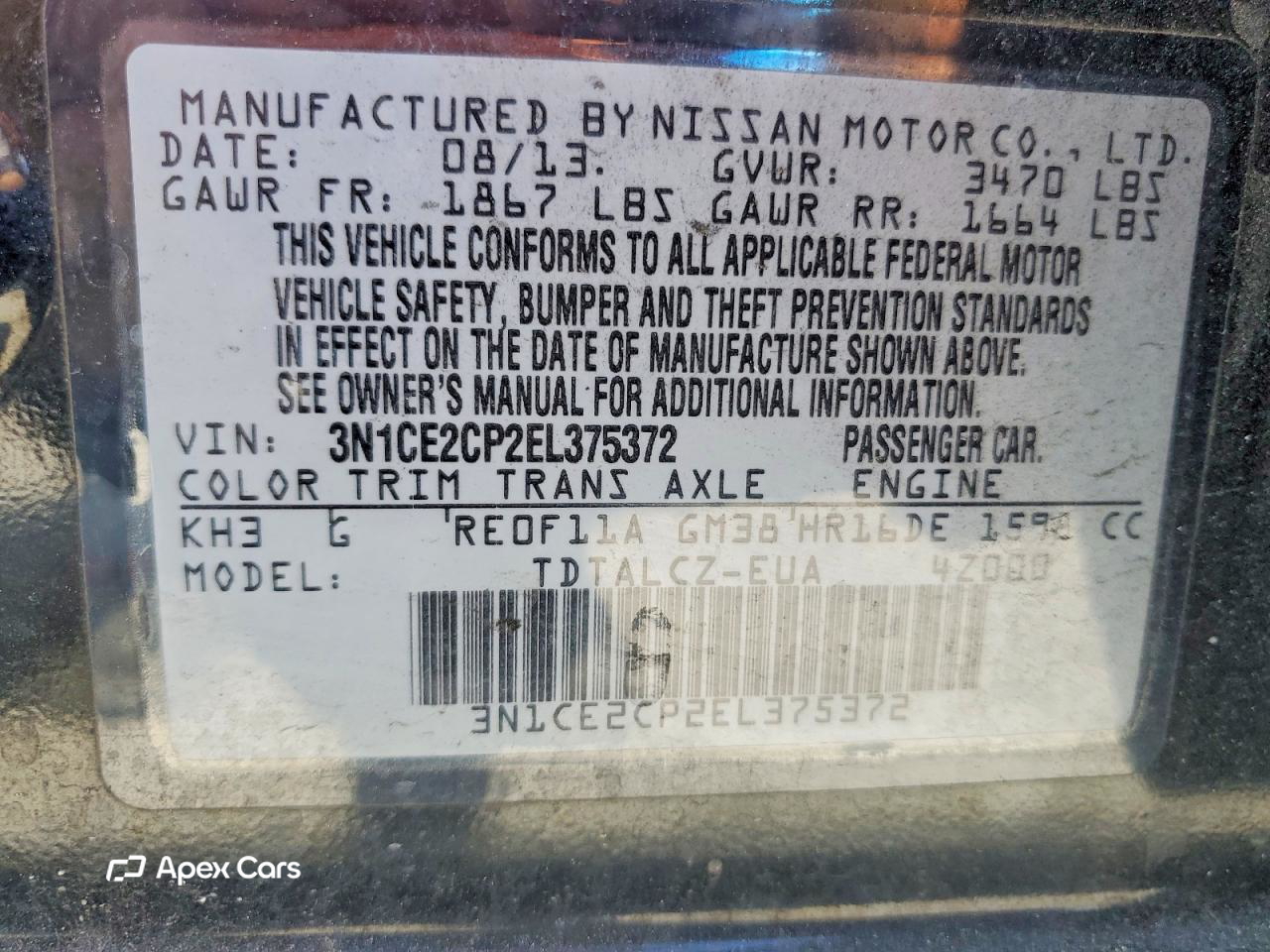 Nissan Versa 2014
