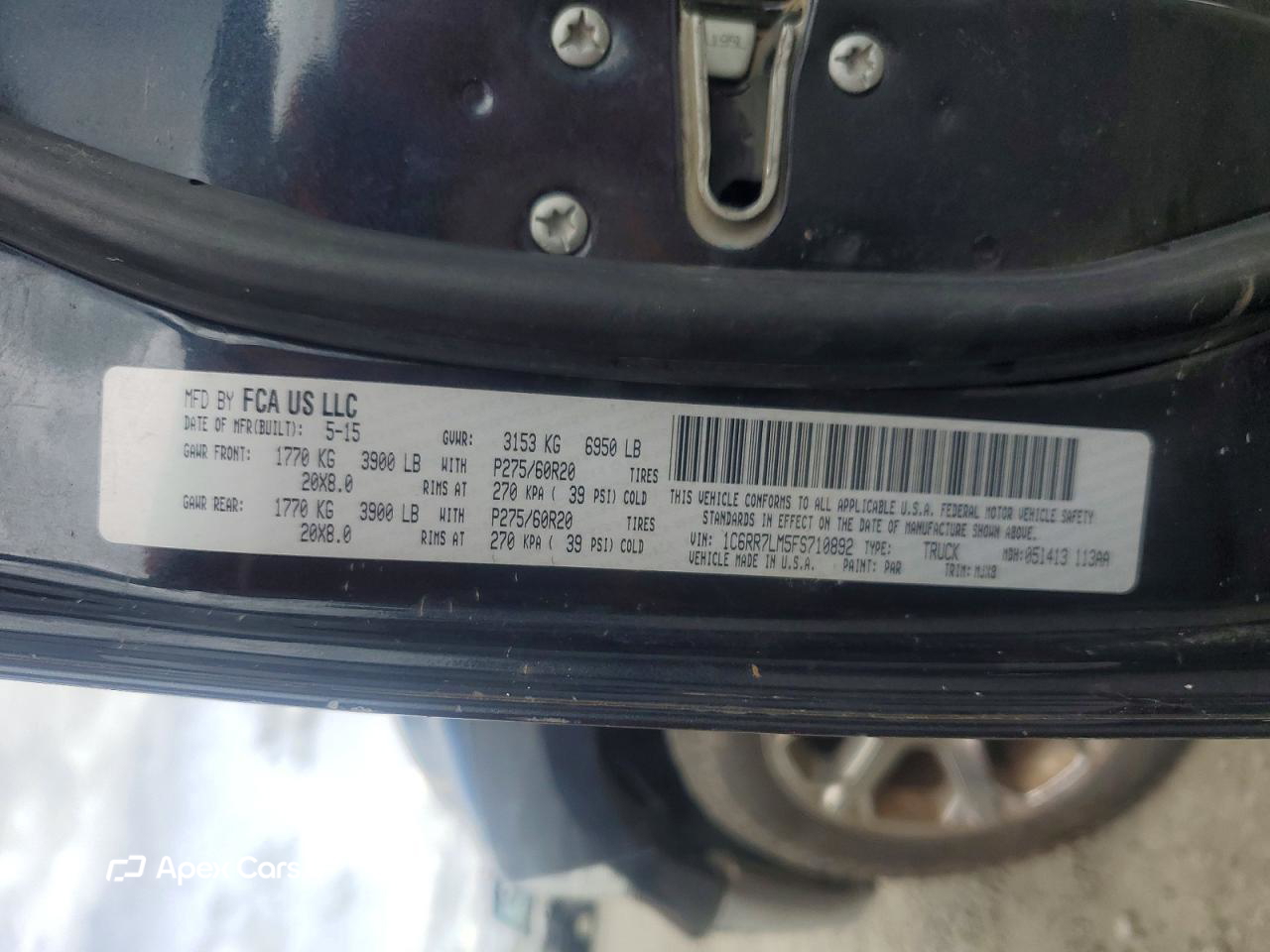 RAM 1500 2015
