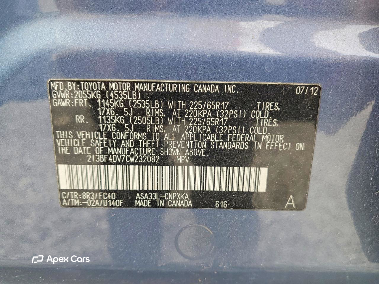 Toyota RAV 4 2012