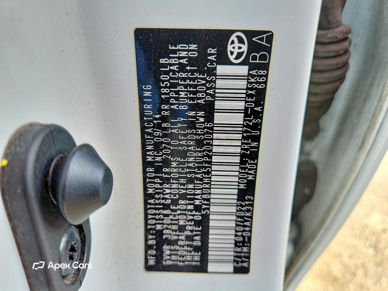 Toyota Corolla 2015
