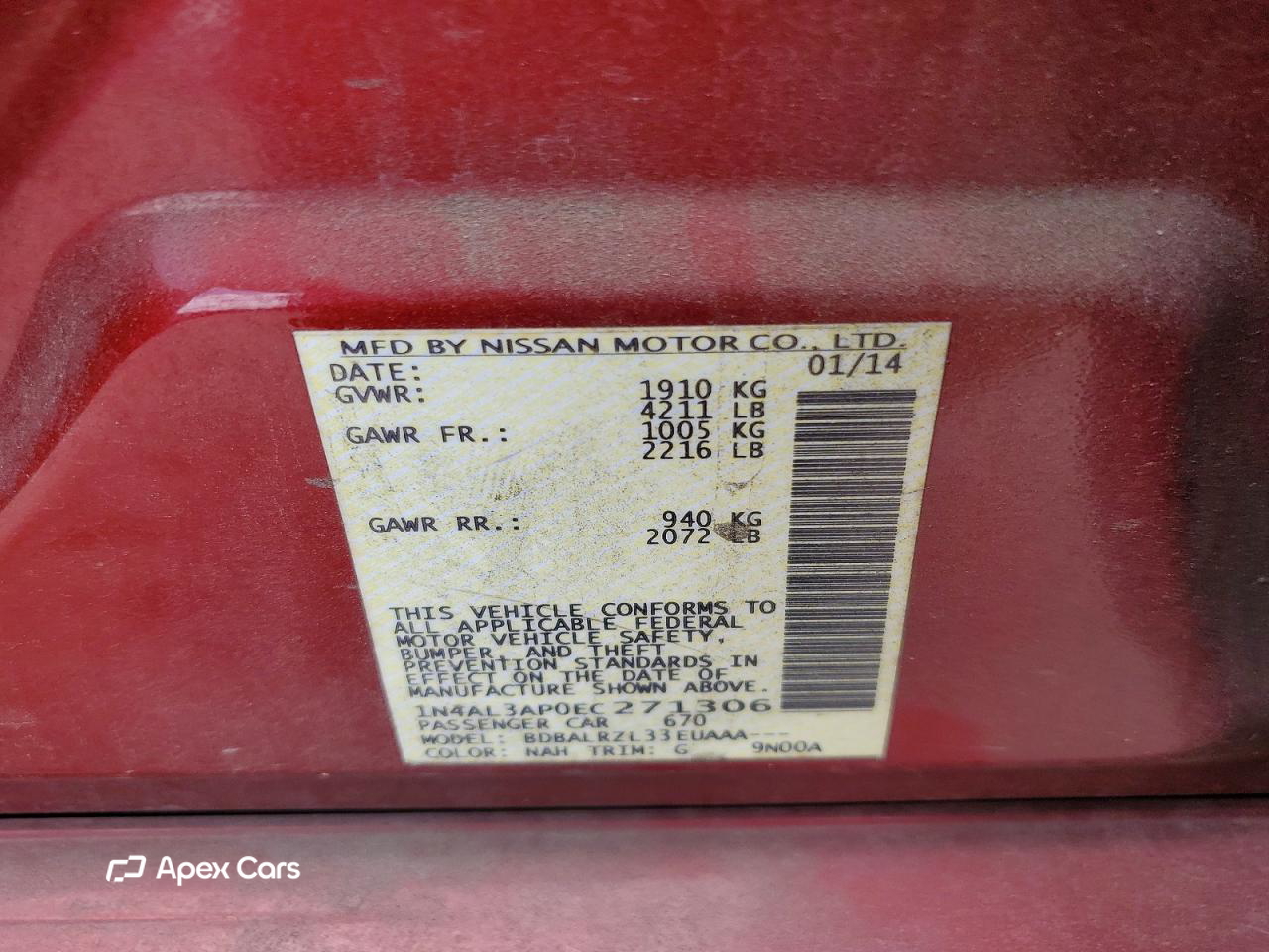 Nissan Altima 2014
