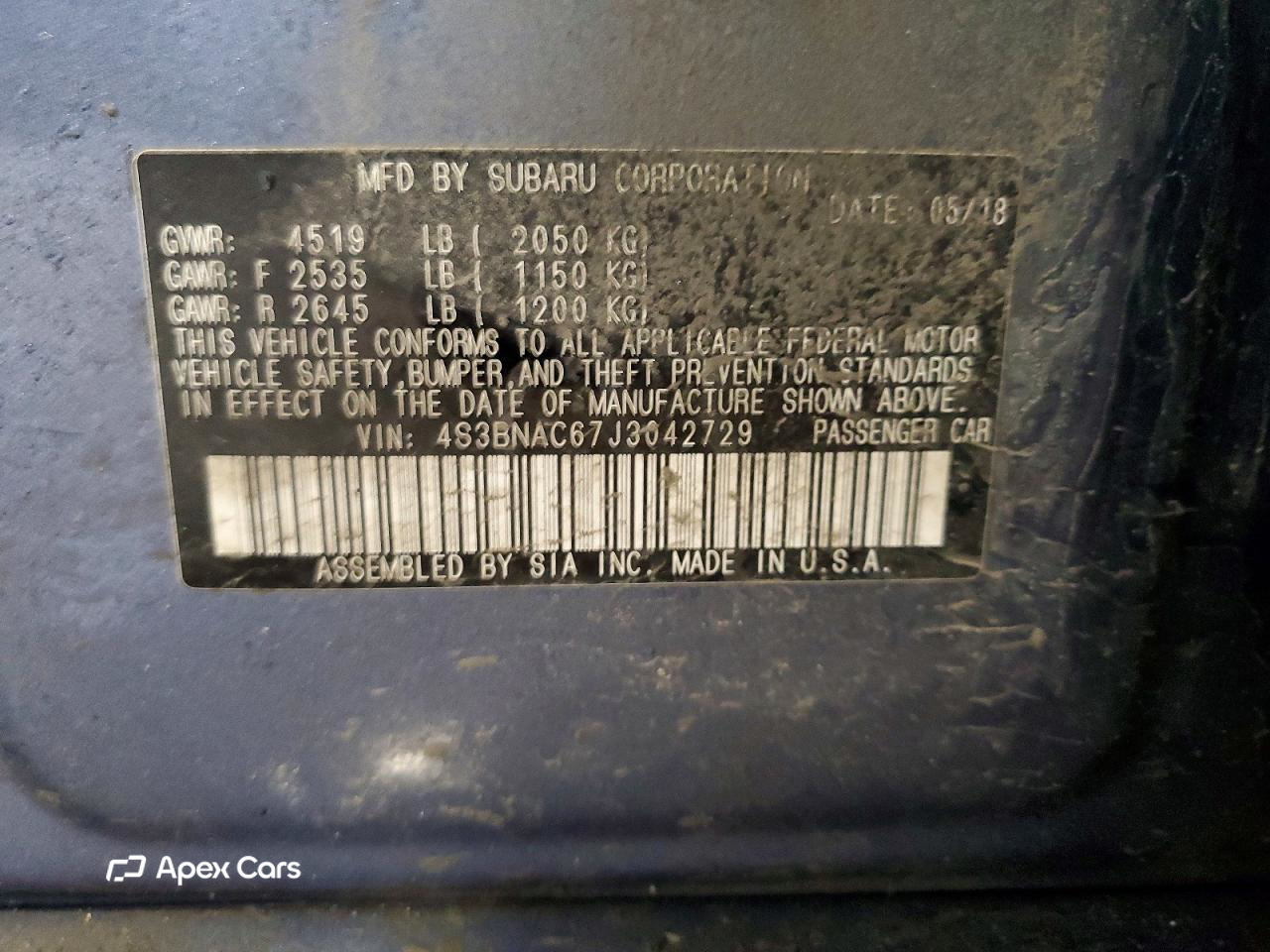 Subaru Legacy 2018