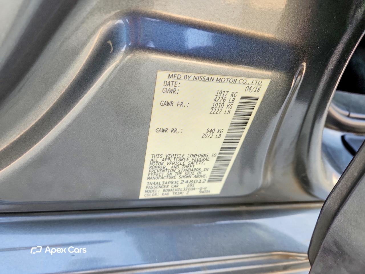 Nissan Altima 2018