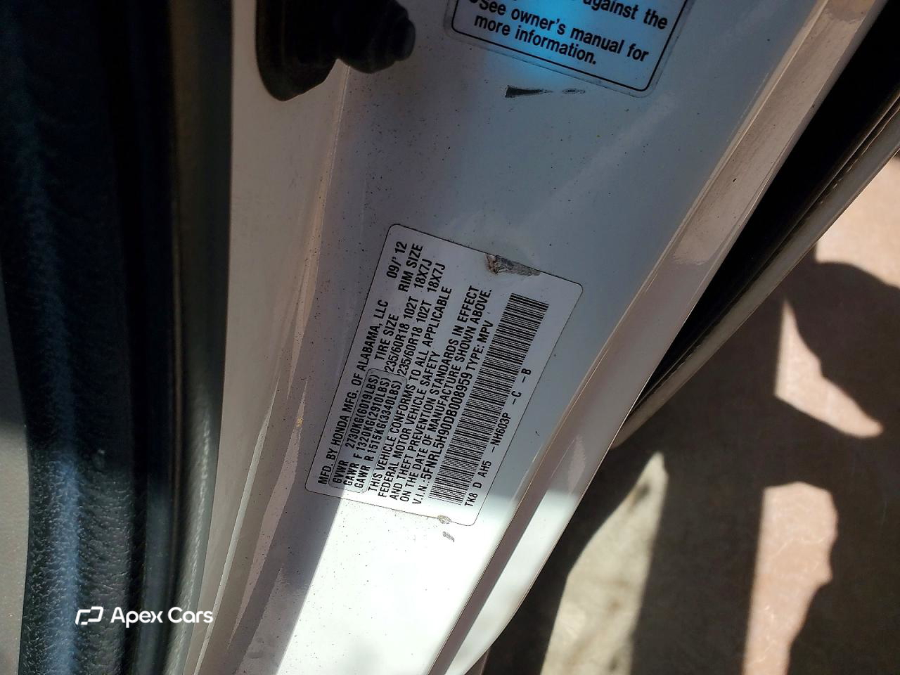 Honda Odyssey 2013