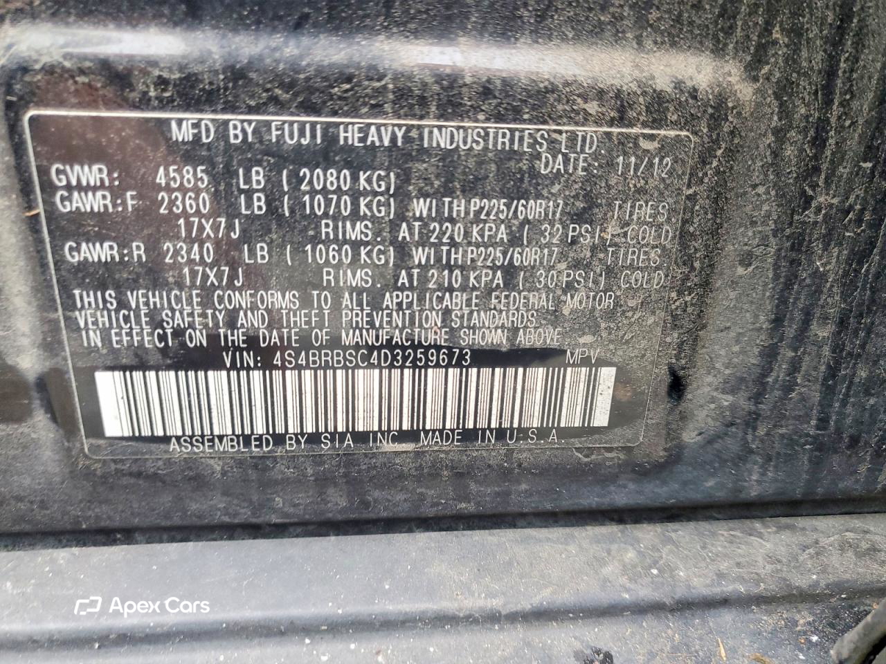 Subaru Outback 2013