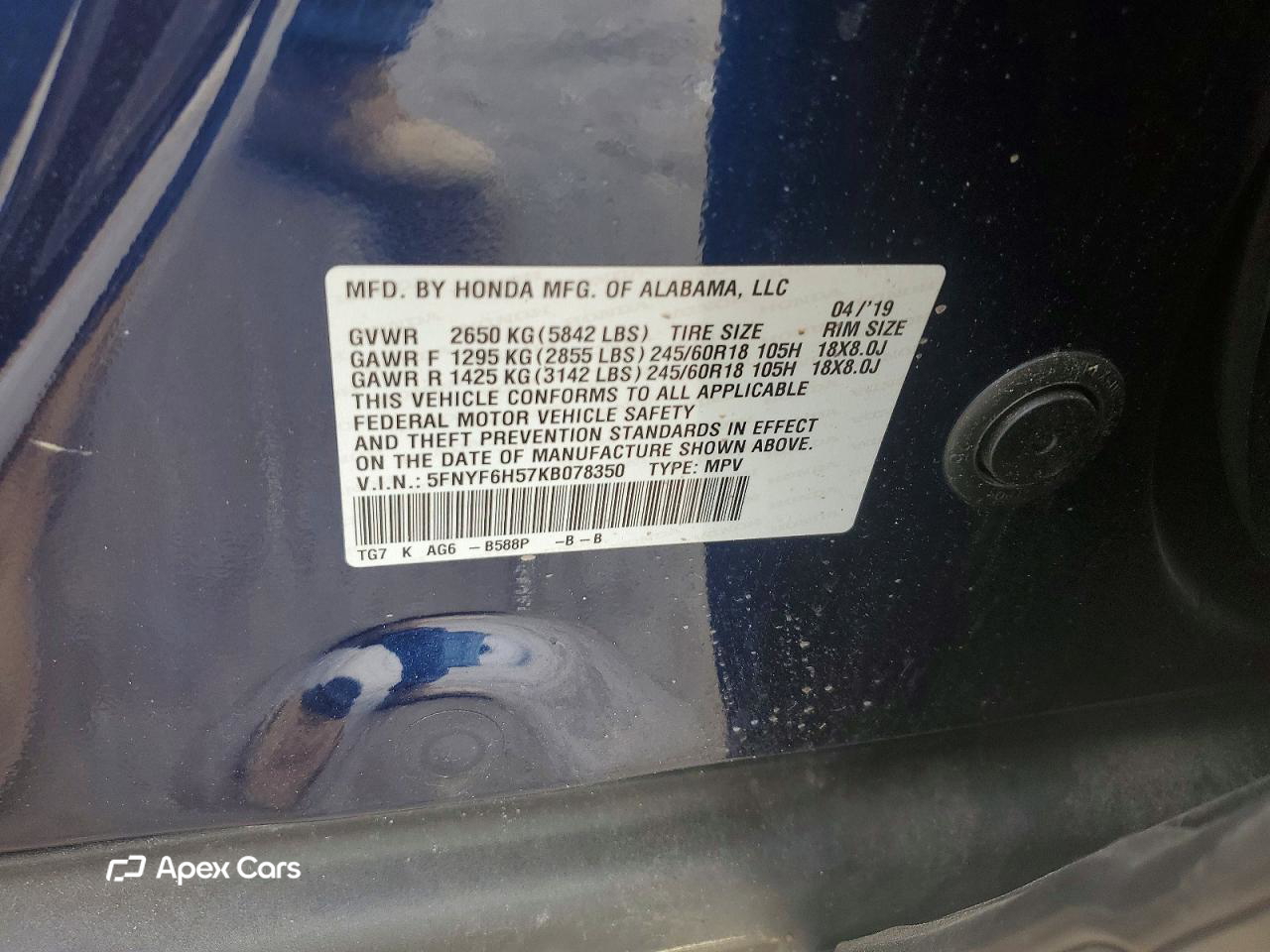 Honda Pilot 2019