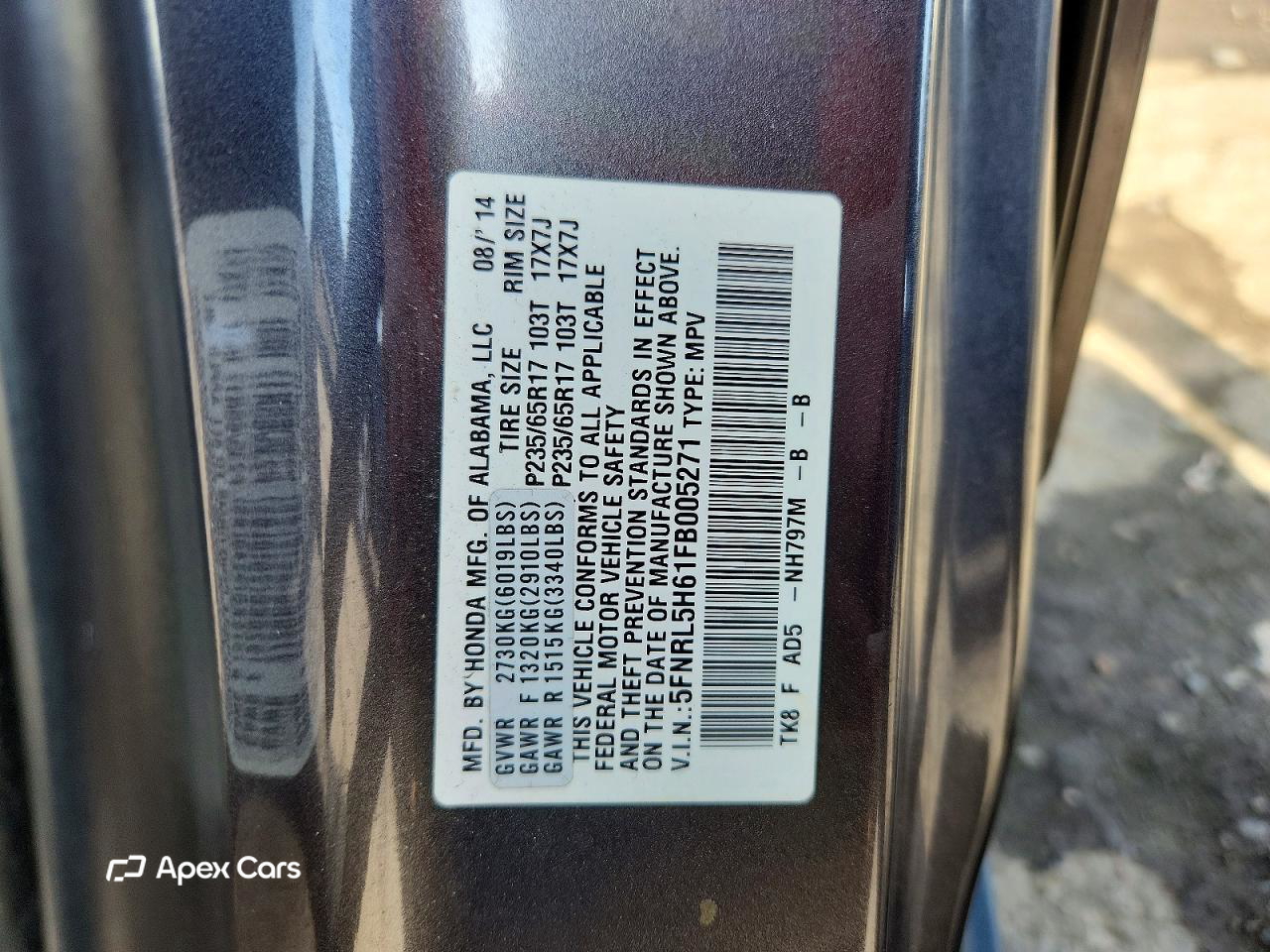 Honda Odyssey 2015
