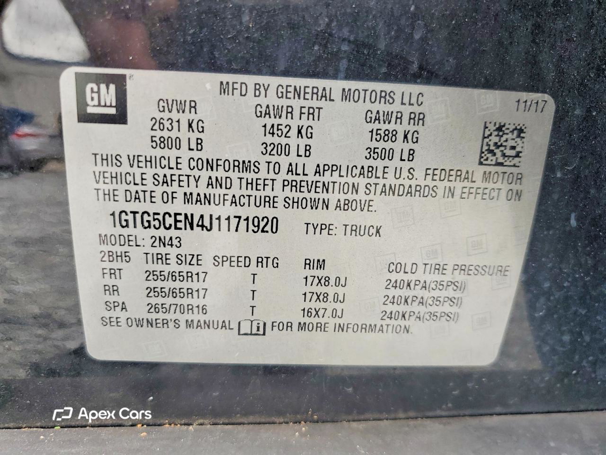 GMC Canyon 2018