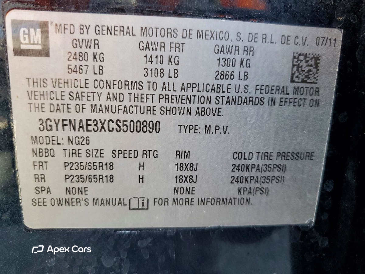 Cadillac SRX 2012