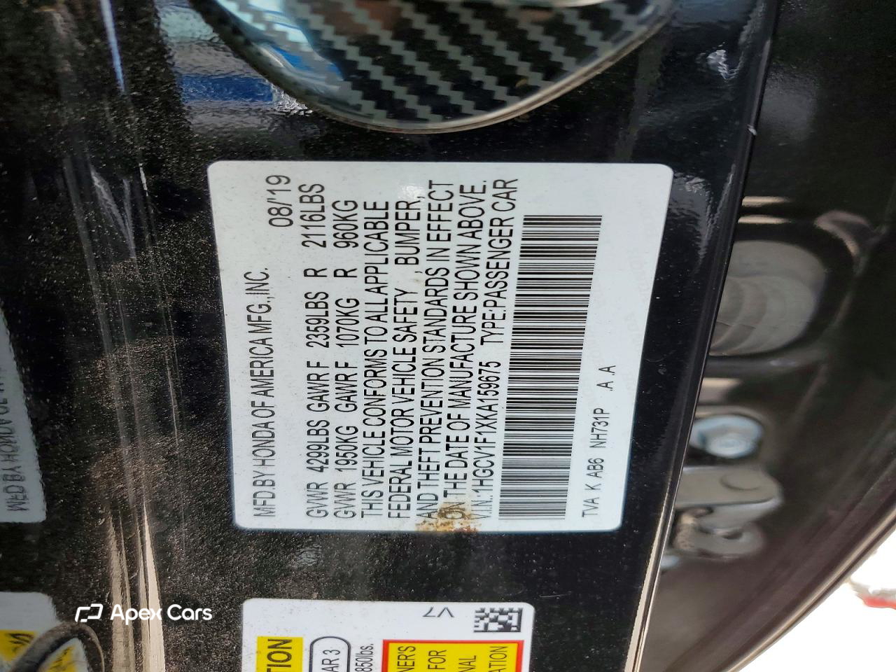 Honda Accord 2019