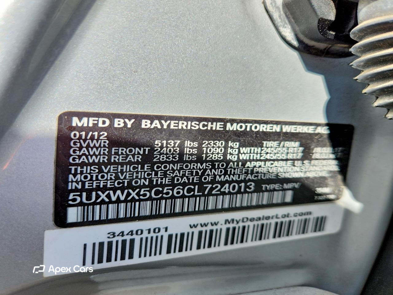 BMW X3 2012
