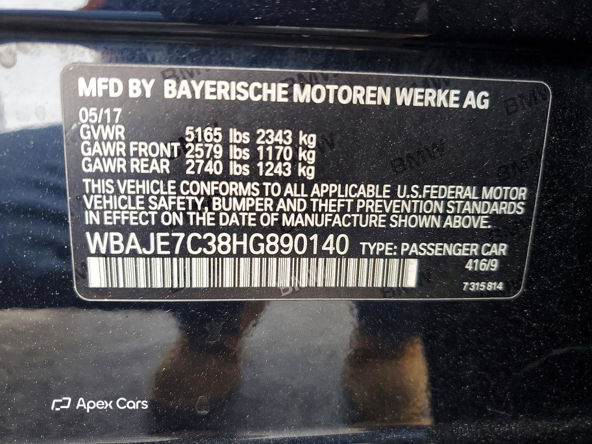 BMW Series 5 2017