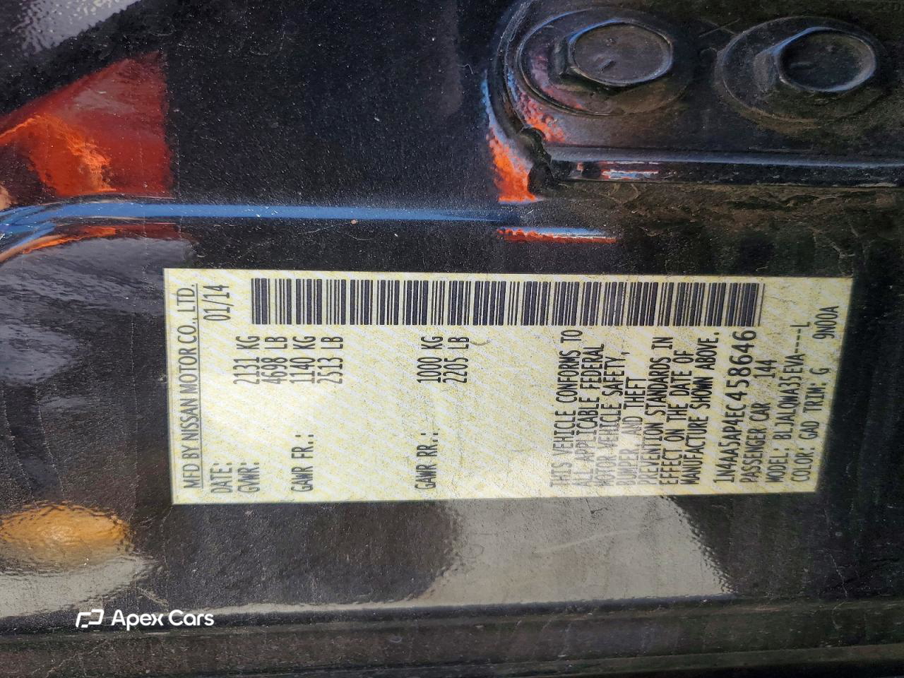 Nissan Maxima 2014