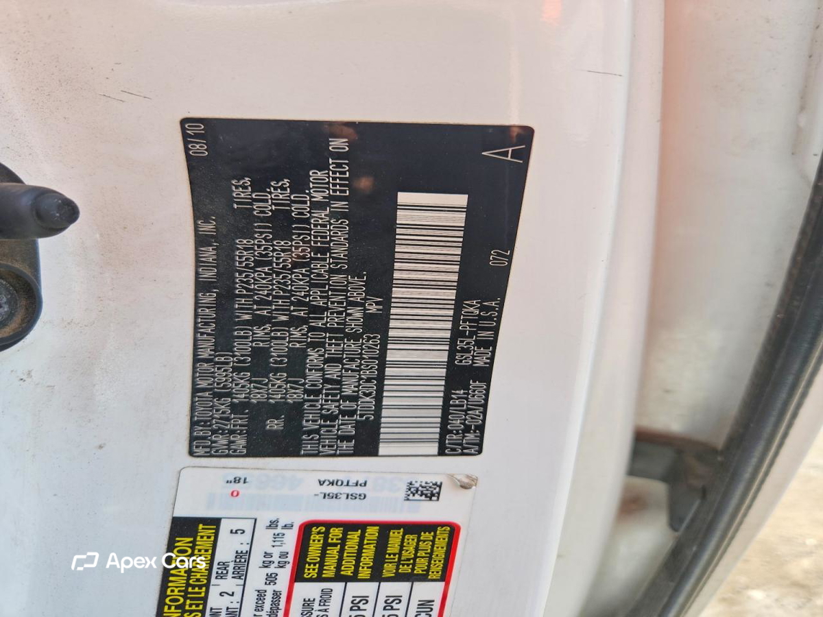 Toyota Sienna 2011