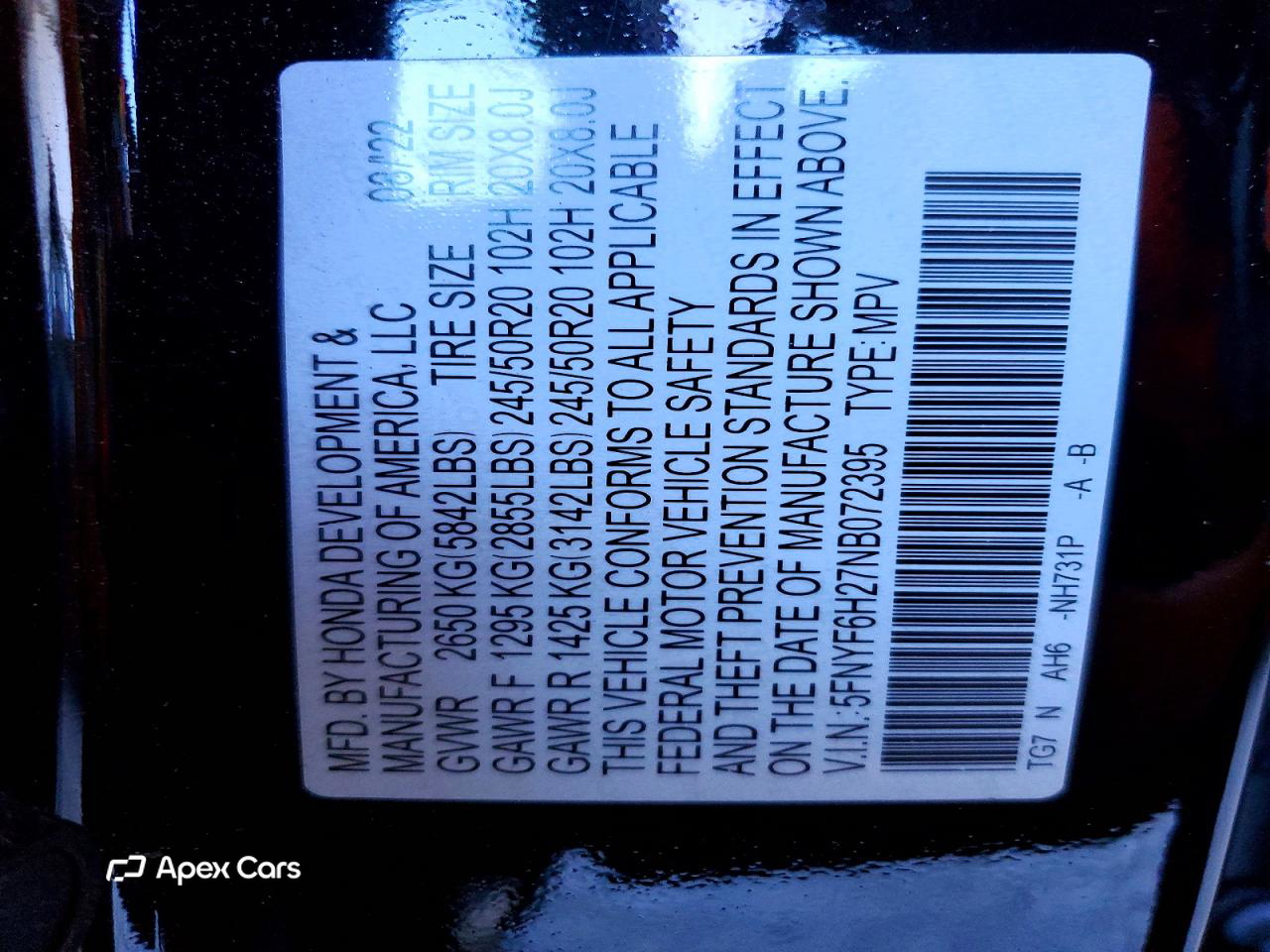 Honda Pilot 2022