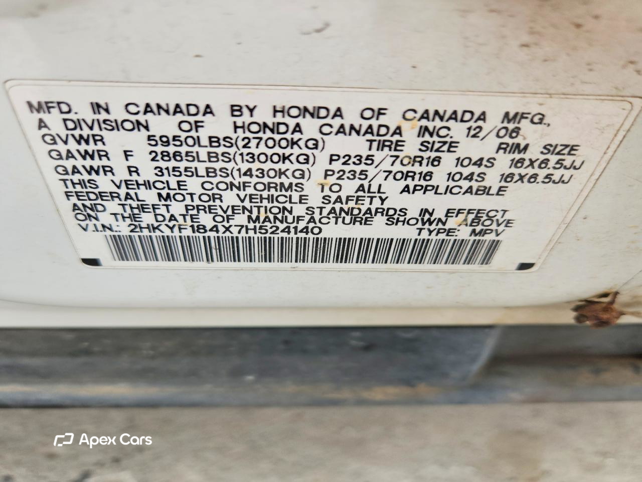Honda Pilot 2007