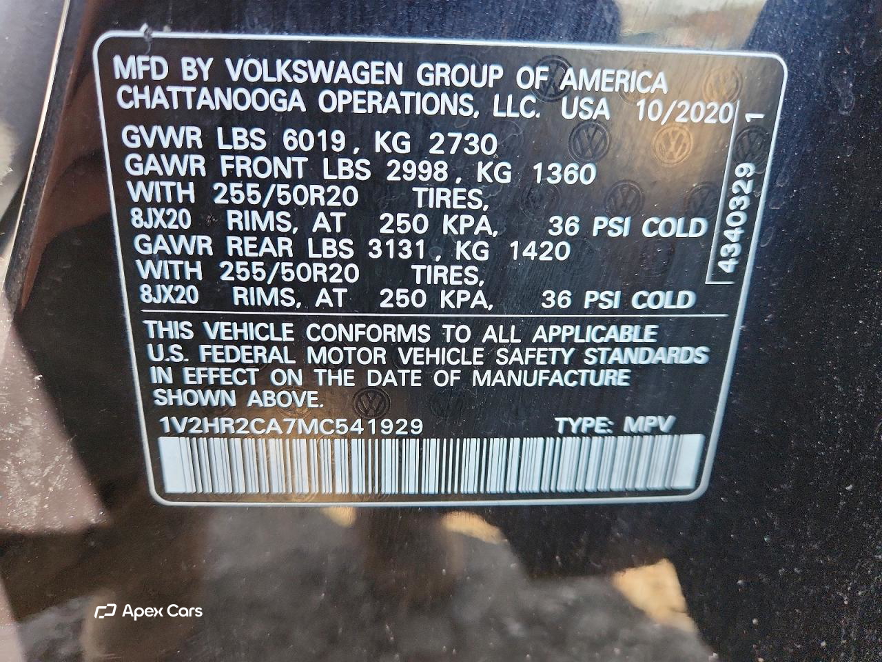 Volkswagen Atlas 2021