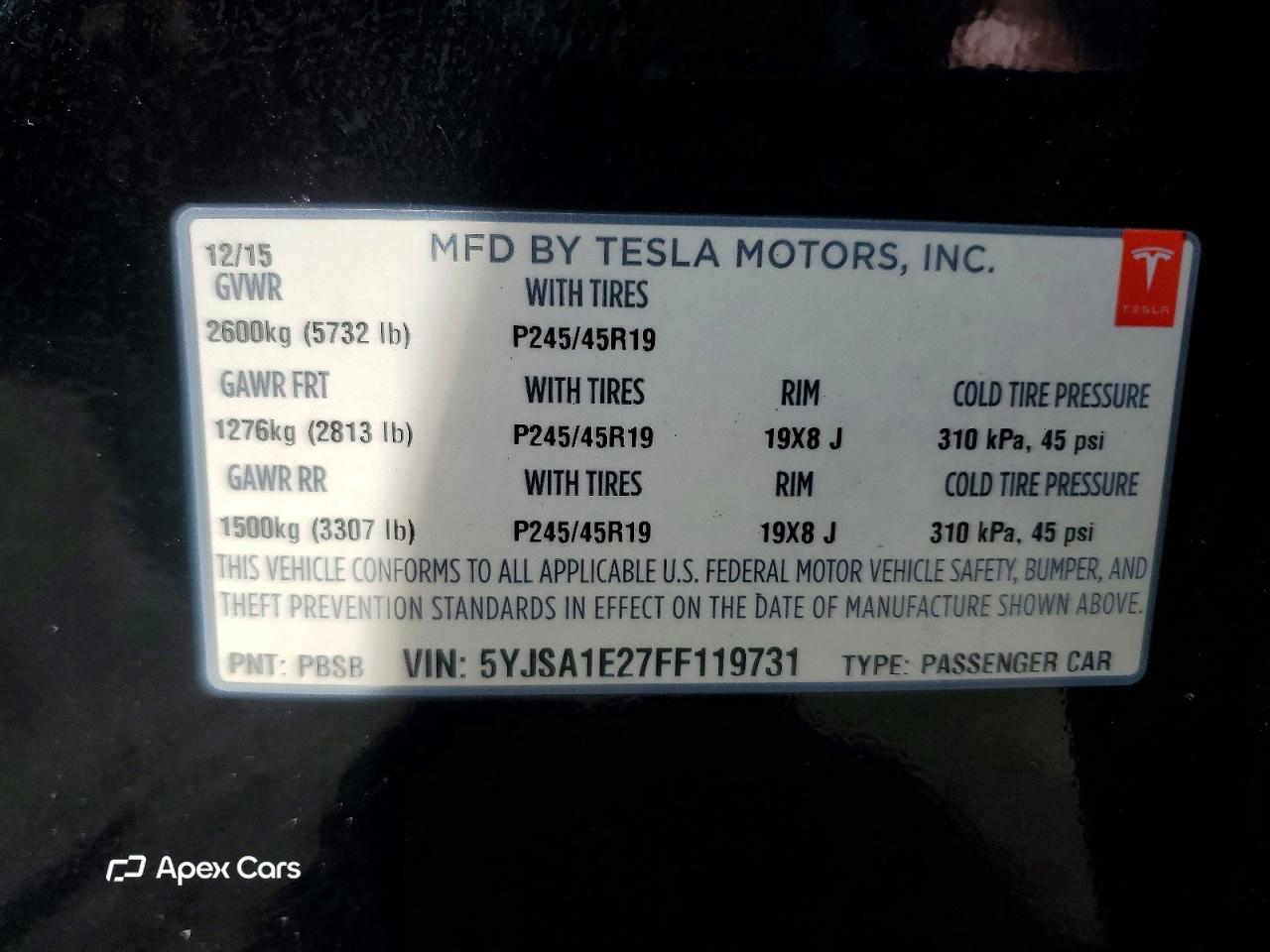 Tesla Model S 2015