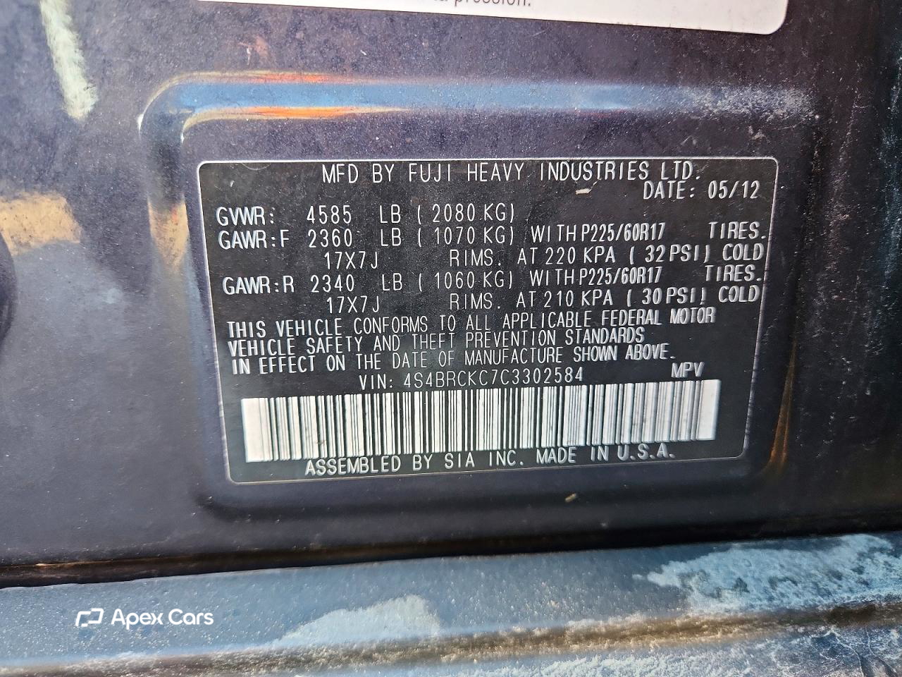 Subaru Outback 2012