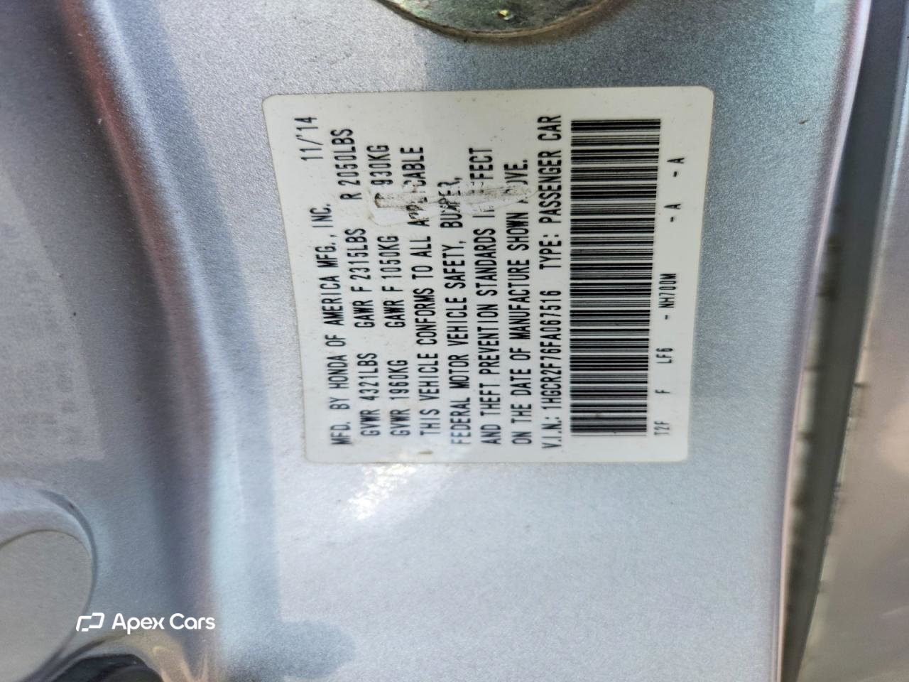 Honda Accord 2015