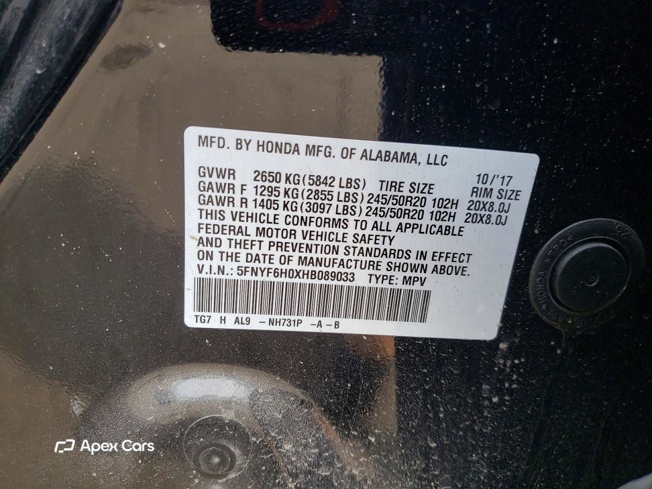 Honda Pilot 2017