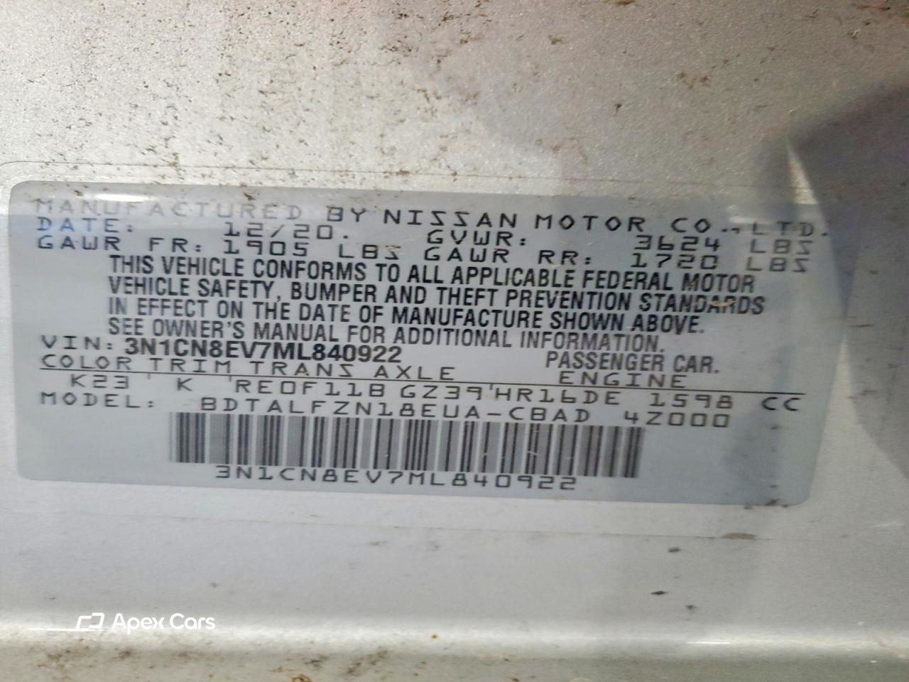 Nissan Versa 2021