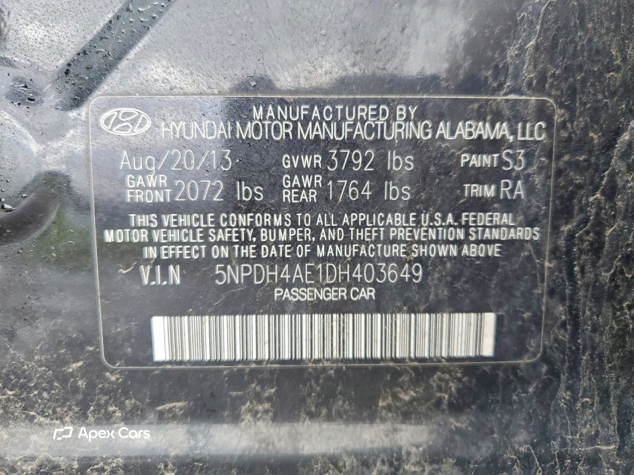 Hyundai Elantra 2013