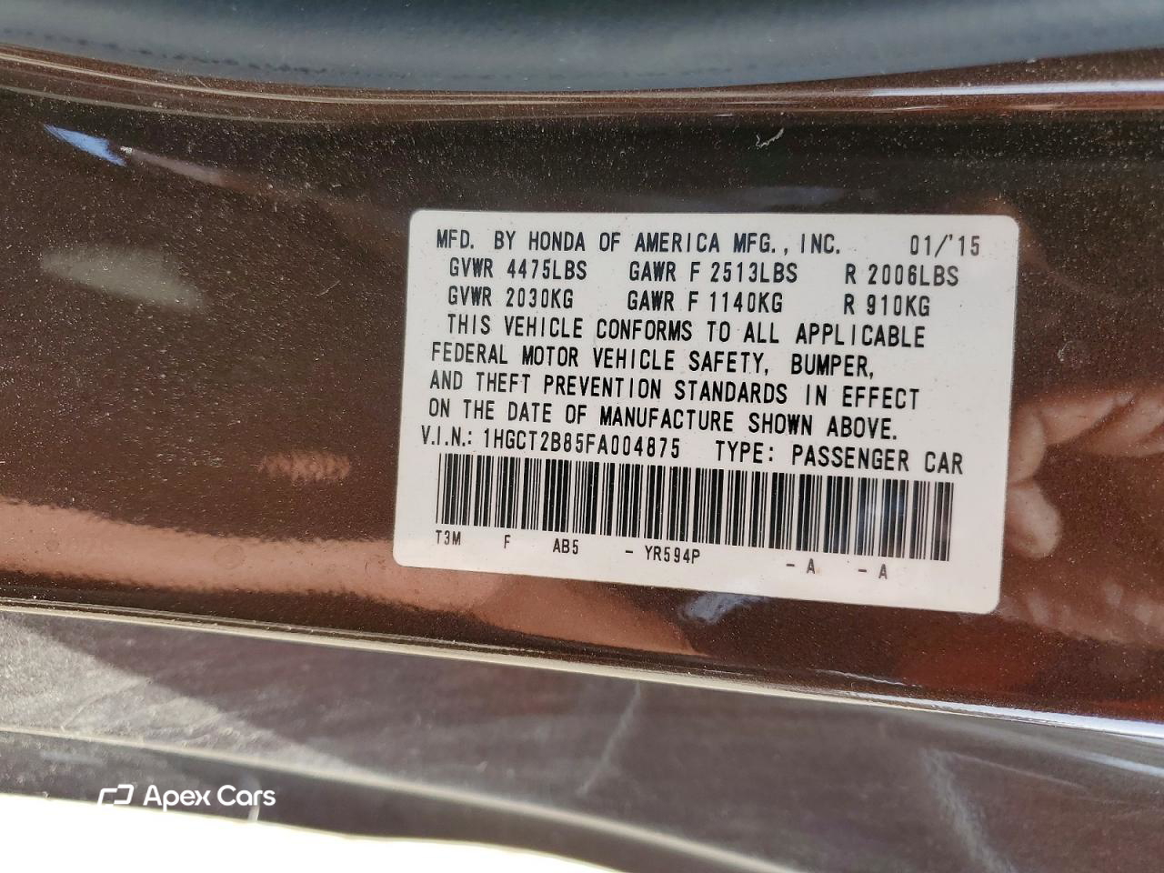 Honda Accord 2015
