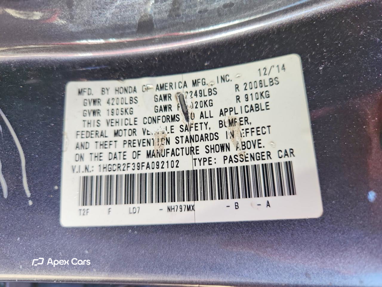 Honda Accord 2015