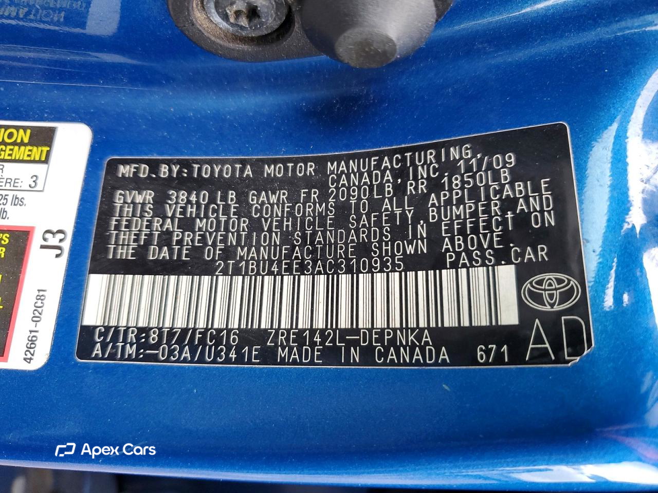 Toyota Corolla 2010